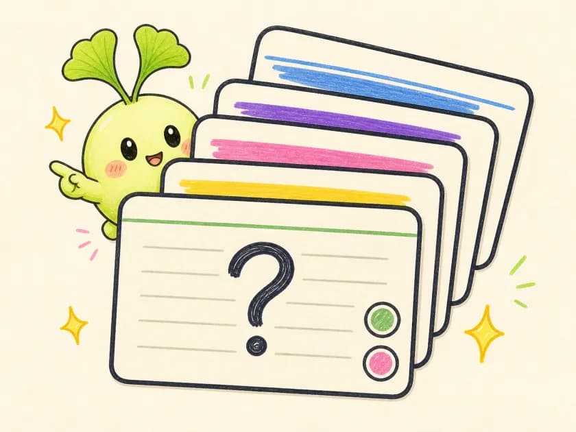 Illustration de flashcards de rappel actif EduFiche